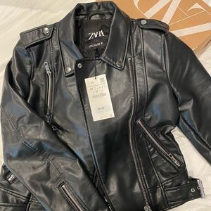 ZARA faux leather jacket